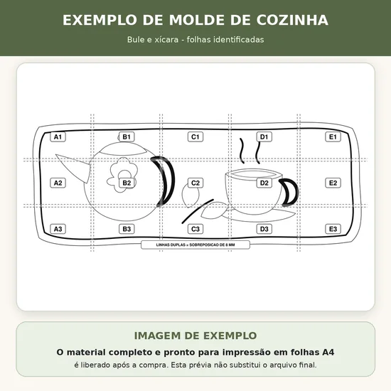Molde Tapete de Cozinha